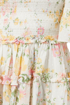 Sunrise Bloom Cotton Mini Dress